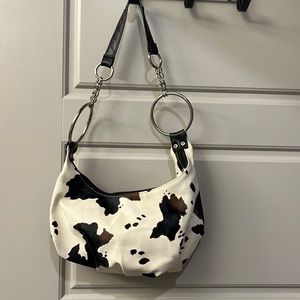 Leather Cow print purse